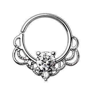 316L Stainless Steel Made for Royalty Ornate Seamless Ring