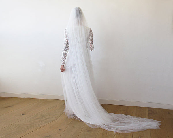 Ivory Tulle Veil, Wedding Tulle Veil, St Wedding Veil, 4024