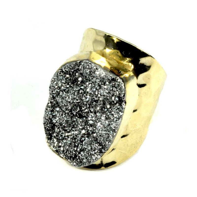 Amy Druzy Statement Ring in Gold