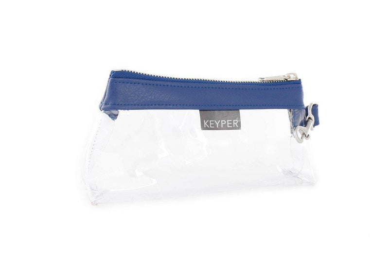 Royal Blue CLEAR IT BAG • Pouch - Signature Trim