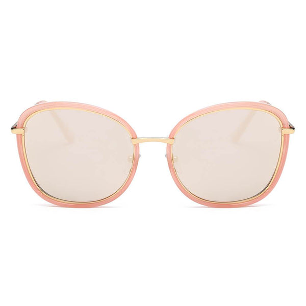BROOKVILLE | S2003 - Women Round Cat Eye Oversize Sunglasses