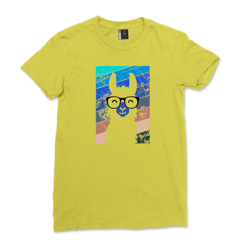 Vintage Llama Shirt Women Retro Tie Dye 80s Alpaca Lovers Gift T-Shirt for Men Unisex Tshirt Black