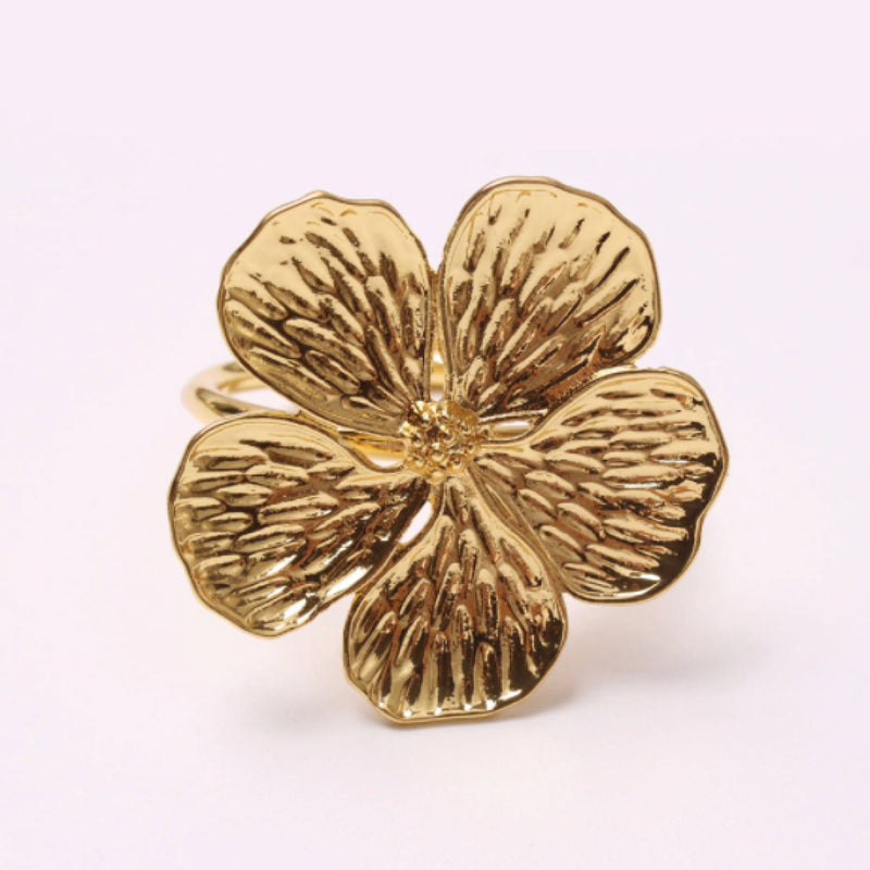 5 Leaf Flower Napkin Ring -Set of 6