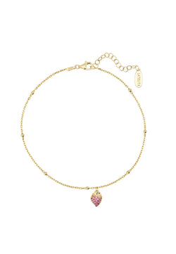 Strawberry Fields Anklet Gold