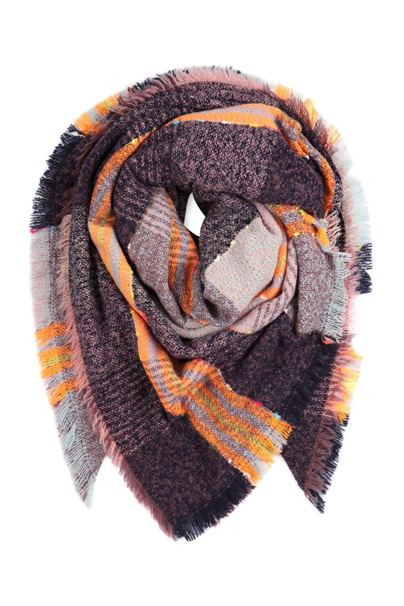 Style 3 Blanket Fringed Scarf Multicolor - Pattern 2
