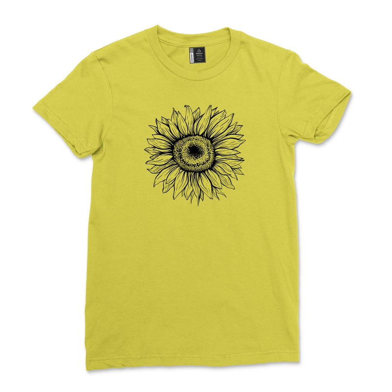 Sunflower Shirt Women Fall Flower T Shirt Tie Dye Lover Gift Shirts Casual Vintage Wildflower Tee Retro Botanical Top Wh