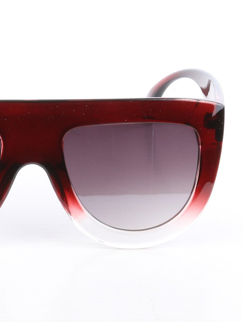 The Fashionista's Wine Flat Top Sunglasses