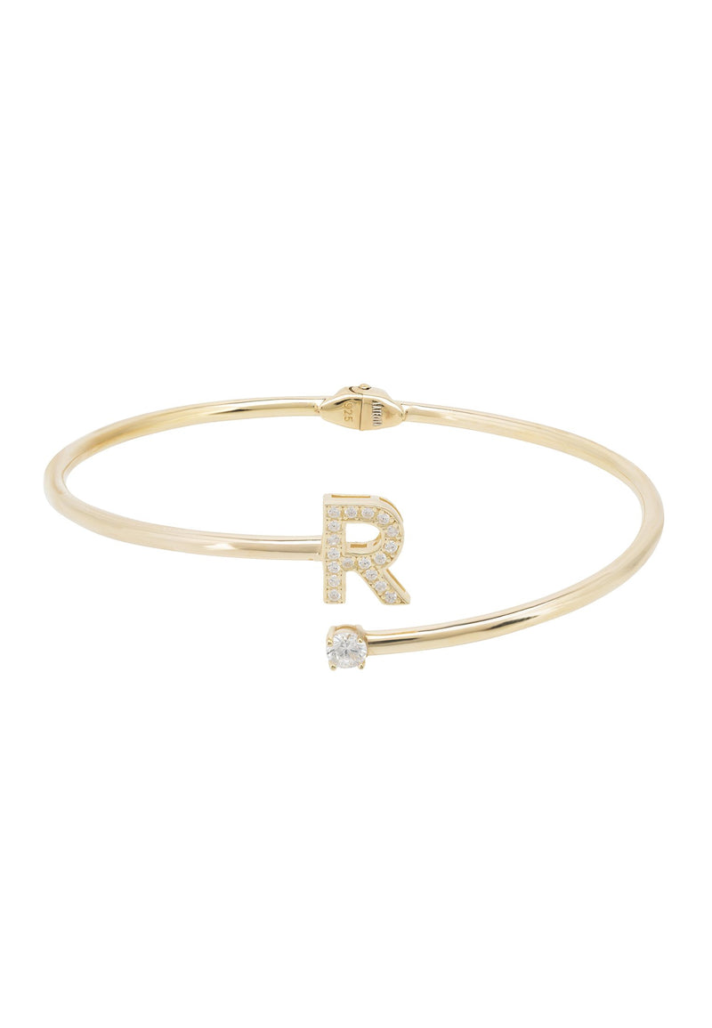 Initial Bangle Gold R