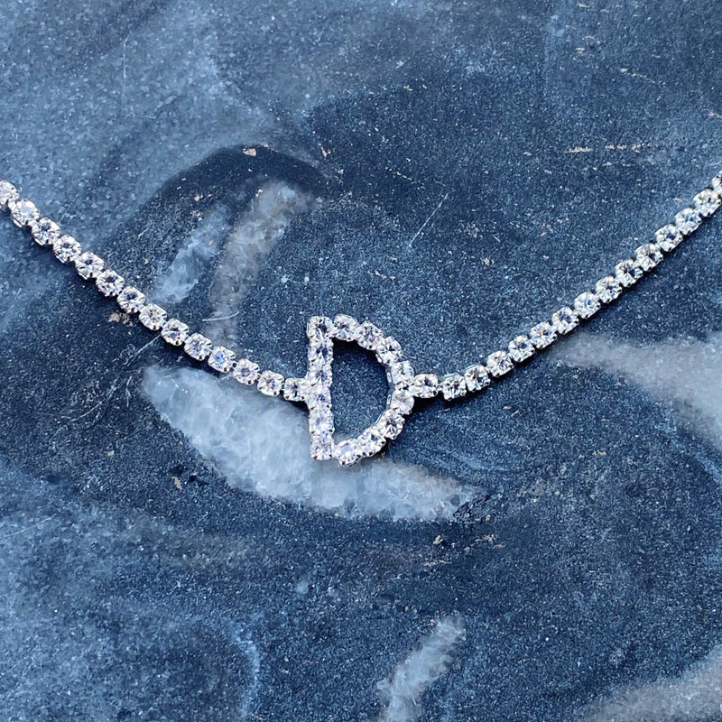 Sparkly Initial Anklet