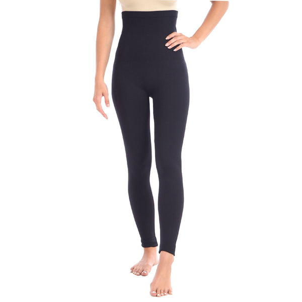 New Full Shaping Legging With Double Layer 5" Waistband - Black
