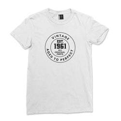 Vintage 1961 60th Birthday Gift Tshirt Women Retro Tie Dye 60th Birthday Party Shirt Mens 1961 Vintage 60th Year Old Tee