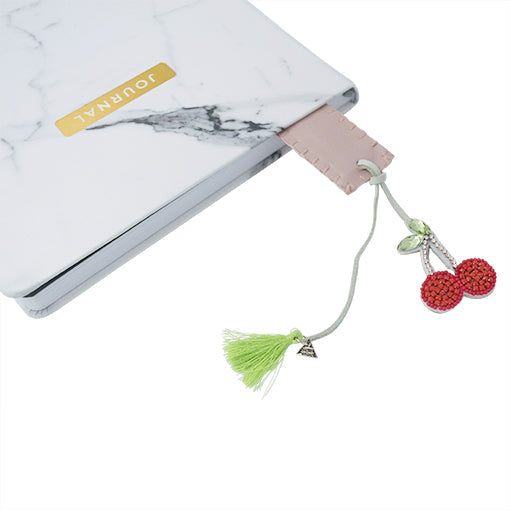 Cherry - Rhine Stone Personalized Bookmark in the Box