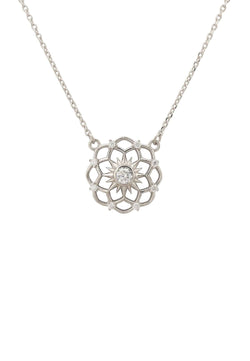 Chakra Pendant Necklace Silver