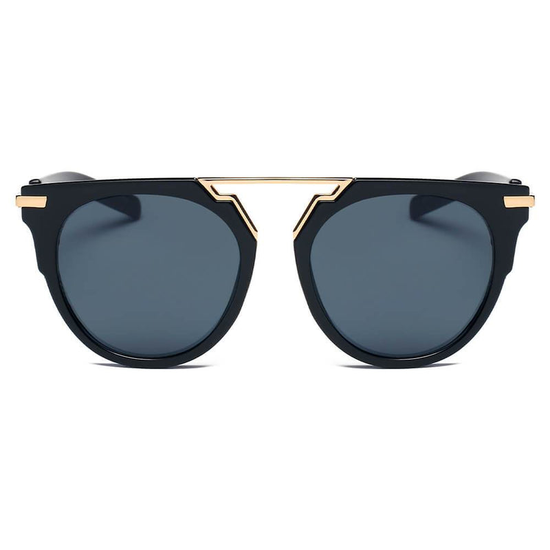 HANOVER | S2004 - Unisex Fashion Brow-Bar Round Sunglasses