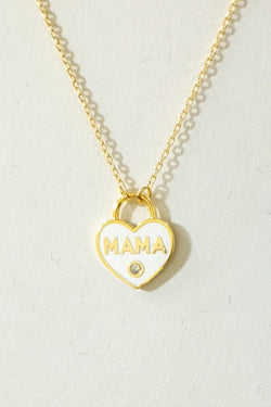 Pastel Locket Mama Necklace