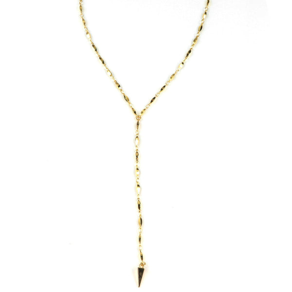 Bridgett Y-Necklace in Silver & Gold