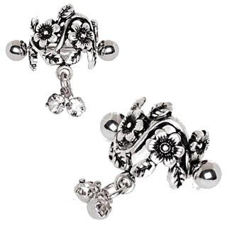 Antique Floral Cartilage Cuff Earring