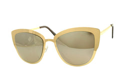 Gold Metal Mirror Sunglasses