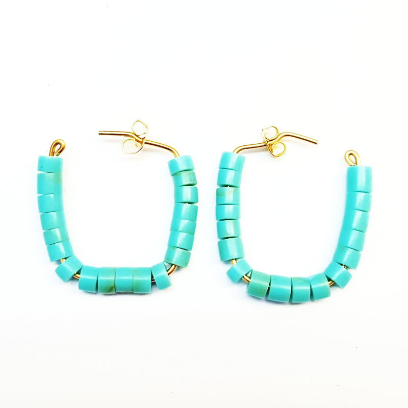 Small Square Hoops - Colors Available