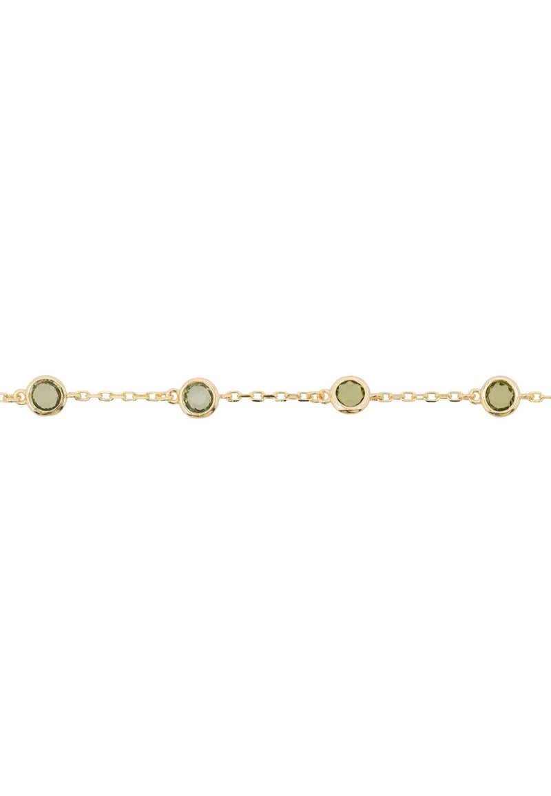 Palermo Bracelet Gold Peridot