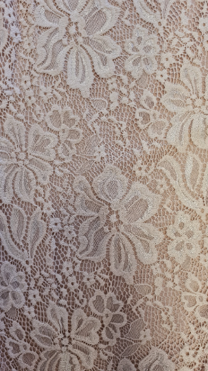 Wedding Dress Separates, Blush Lace Top, Ivory Chiffon Skirt #1380