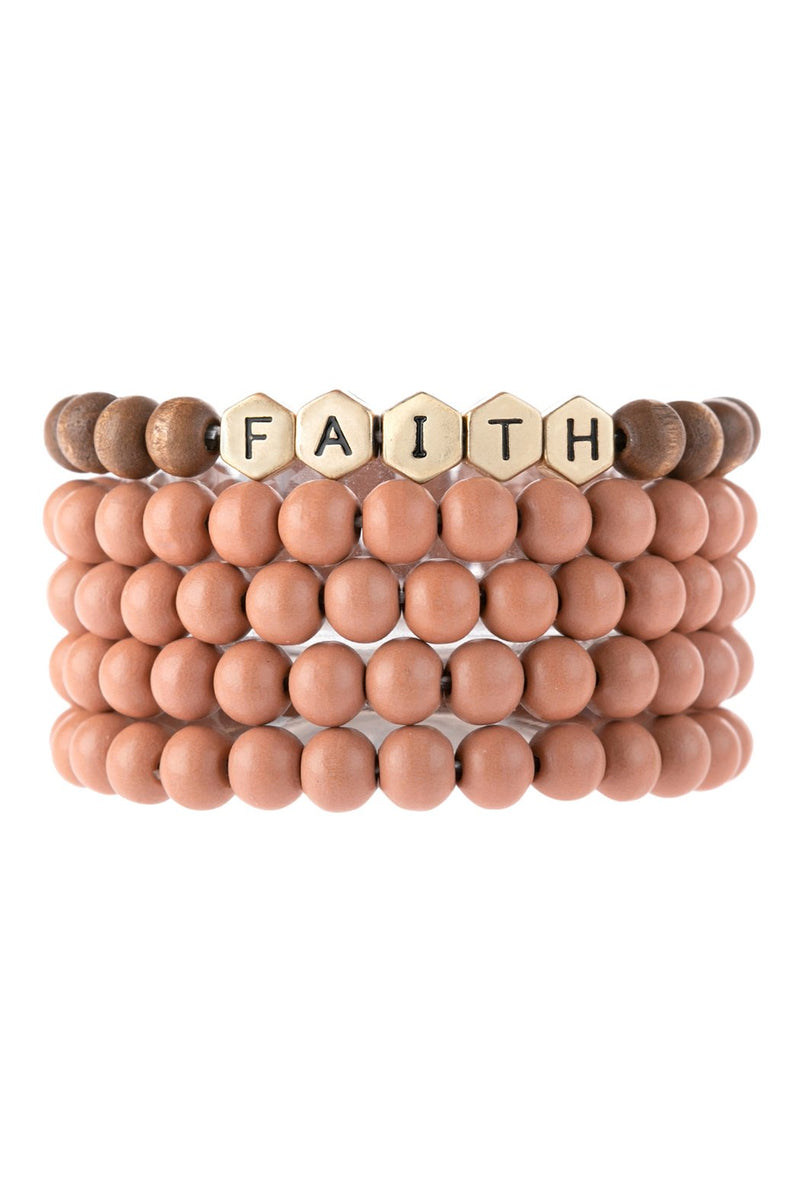Hdb3021 - "Faith" Multiline Bracelet