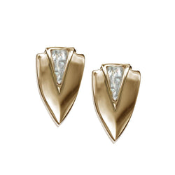 Chevron Earrings- Gold