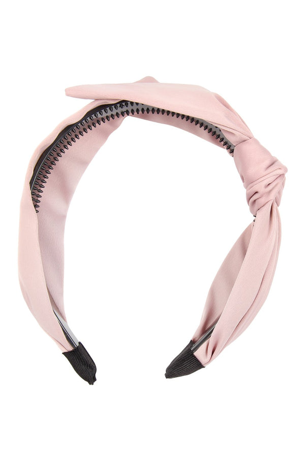 Hdh2543lpk -  Light Pink Knotted Clothed Headband