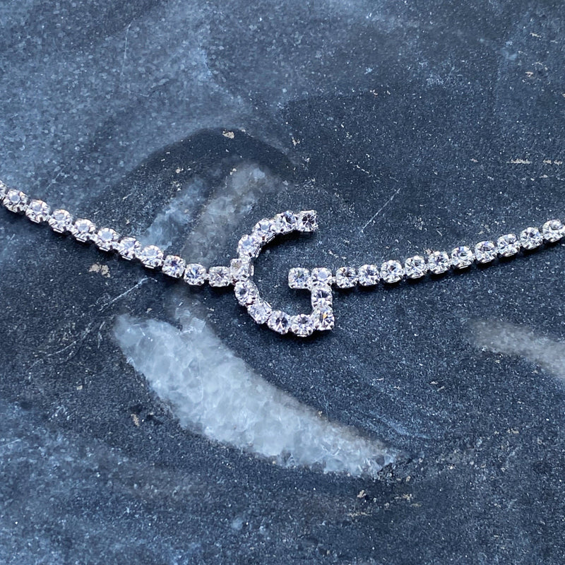 Sparkly Initial Anklet
