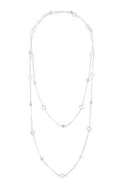Long Morrocan Shape Station Necklace