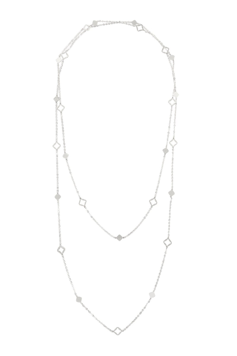 Long Morrocan Shape Station Necklace