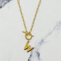 Modern Classic Initial Necklace