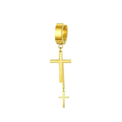 Mister Double Cross Earring