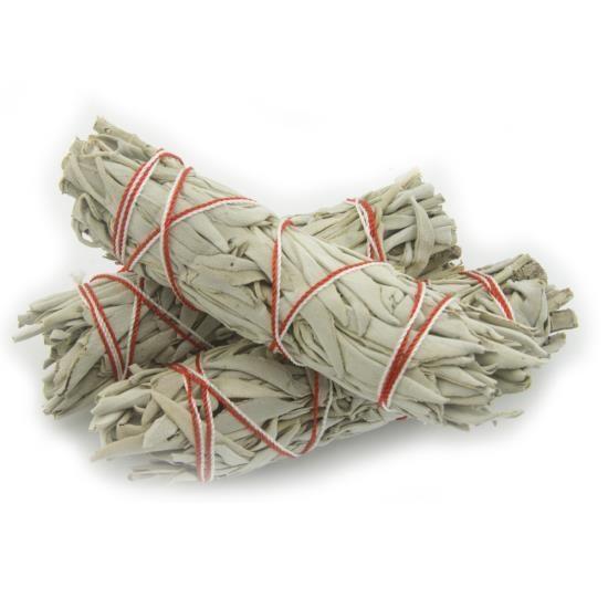 White Sage Smudge Stick - 3 Mini Bundles (4"-5")