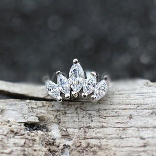 Royal Crystal Crown Cartilage Earring
