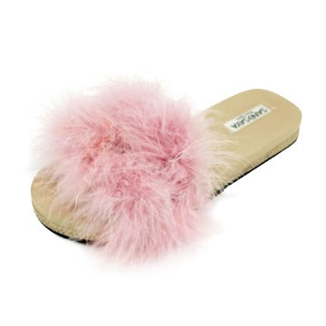 Pink Feather - Espadrille Flat