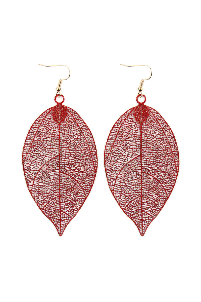 Hde2610 - Filigree Leaf Earrings