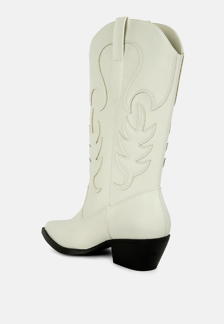 Ponsies Embroidered Cowboy Boots