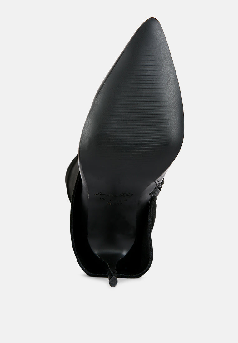 Fifido Fold-Over Stiletto Knee Boots