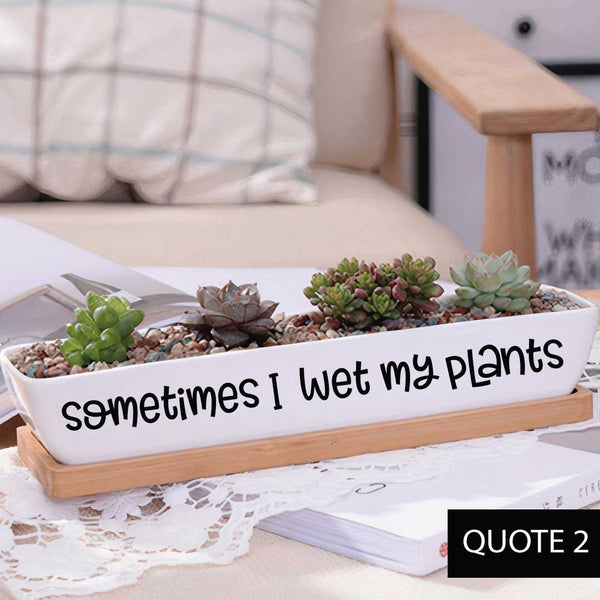 Message in a Planter - 7" Long