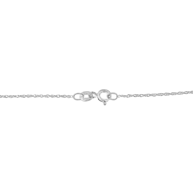 .925 Sterling Silver 1/4 Cttw Diamond Infinity Pendant Necklace (I-J, I2-I3)