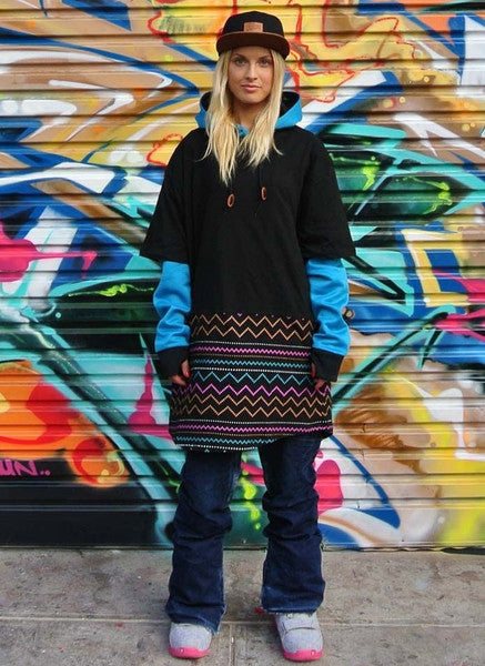 Ootz Unisex Tall Tee in Electric Aztec