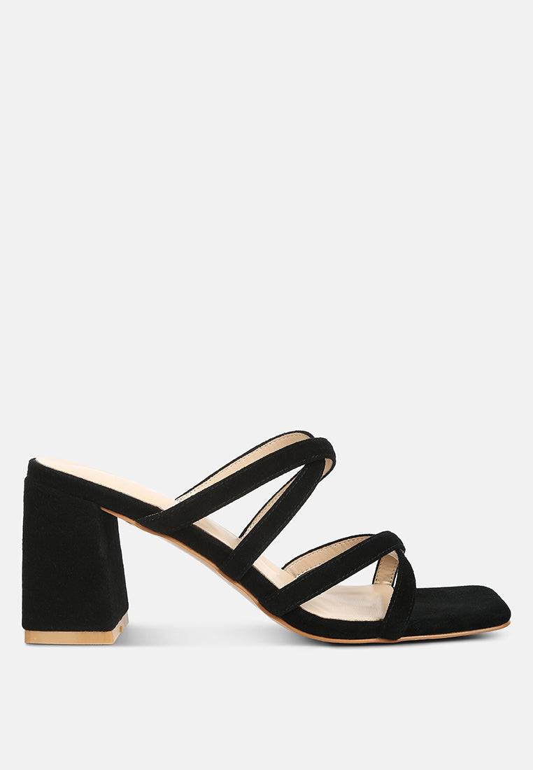 Valentina Strappy Casual Block Heel Sandals