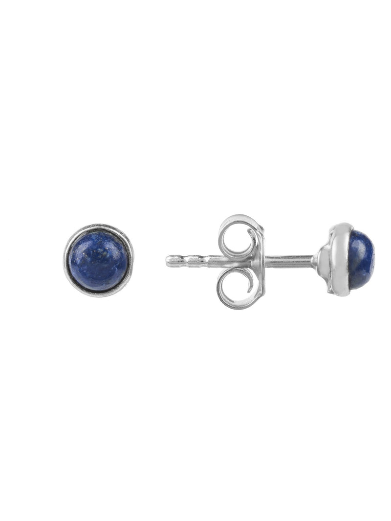 Petite Stud Silver Lapis Lazuli