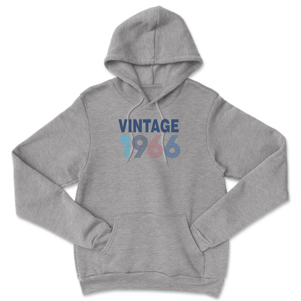 Vintage 1966 Sweatshirt 55th Birthday Gift for Women and Men Funny 55 Years Old Hoodie Top
