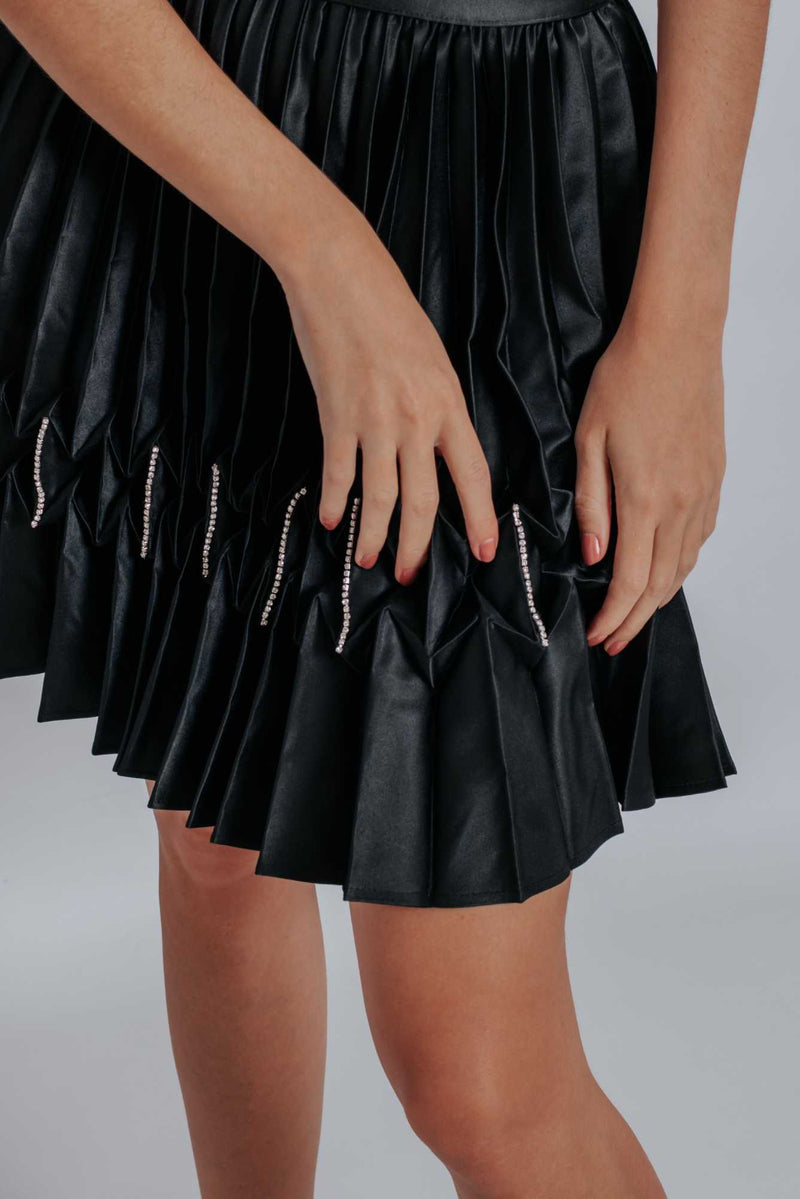 Audrey Knife Pleat Skirt
