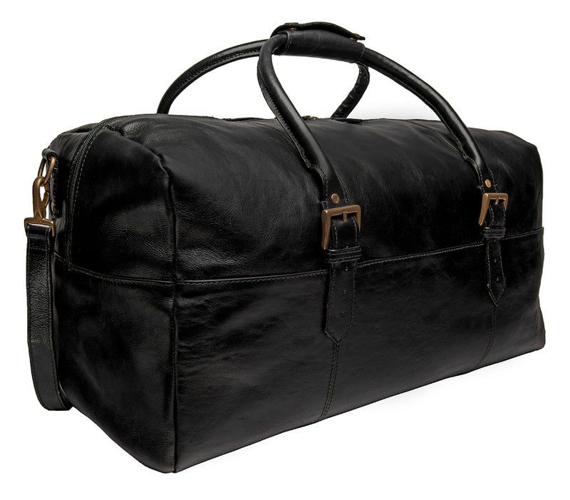 Hidesign Charles Leather Cabin Travel Duffle Weekend Bag