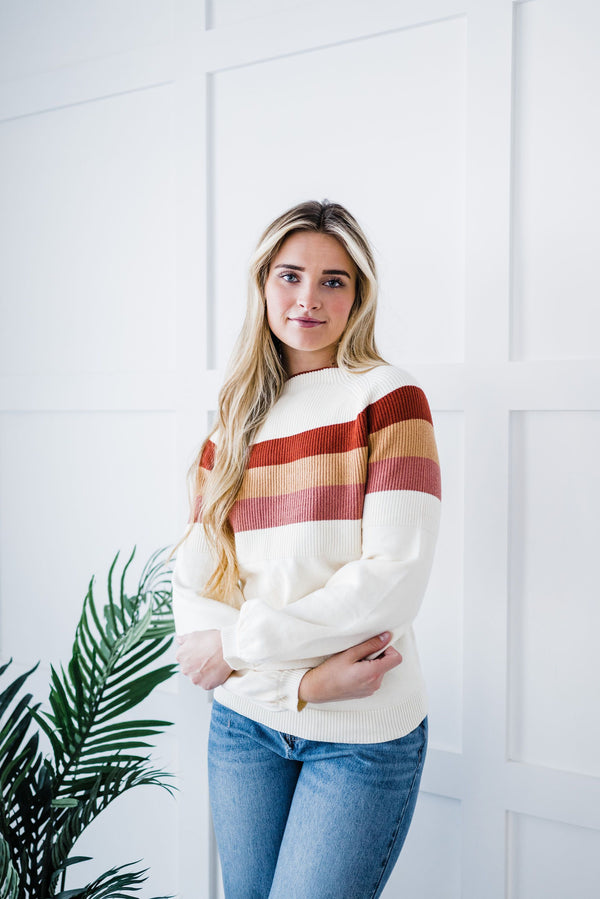 Cuddle Up Striped Sweater