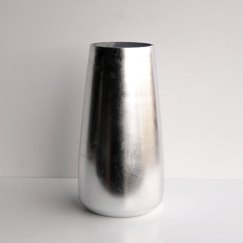 GILT 12" Silver Gilded Zen Vase