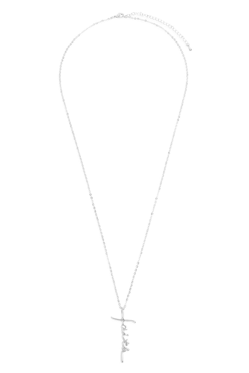 "Faith Cross" Pendant Necklace